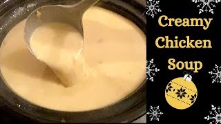 Smooth amp Creamy Slow Cooker Chicken soup  Easy recipe [upl. by Veljkov551]