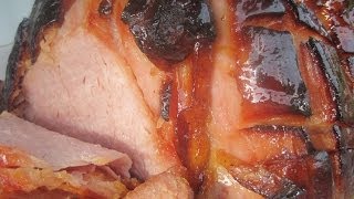 BROWN SUGAR amp HONEY GLAZED BAKED HAM  How to BAKE A GLAZED HAM Recipe [upl. by Eidnim263]