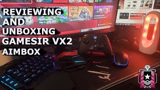 Reviewing And Unboxing GameSir VX2 AimBox Keyboard Mouse Adapter [upl. by Ahtnamys]