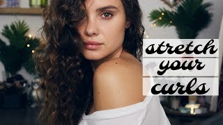 How to Stretch Your Curls NO HEAT [upl. by Armallas]