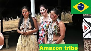 Amazon tribe in the rainforest [upl. by Jaban]