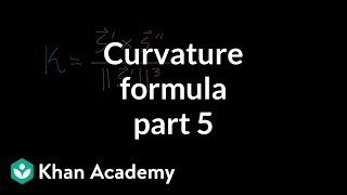 Curvature formula part 5 [upl. by Justus]