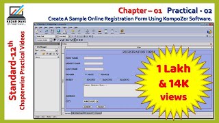 Chapter 01  Practical 2  Online Registration form using kompoZer [upl. by Marino191]