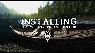 Skyrim  How to Install RealVisionPureVision ENB Detailed [upl. by Lalib]