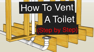 How To Vent amp Plumb A Toilet Step by Step [upl. by Akiemaj66]