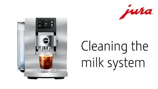 JURA Z10  Cleaning the milk system [upl. by Thetos]