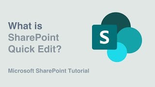 What is SharePoint Quick Edit [upl. by Debbee494]