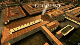 Animation of ancient Roman Fort in Caerleon Wales [upl. by Notsirb705]