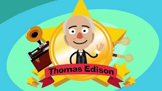 Mini Bio  Thomas Edison [upl. by Wilonah734]