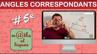 Utiliser des angles correspondants  Cinquième [upl. by Neelrak398]