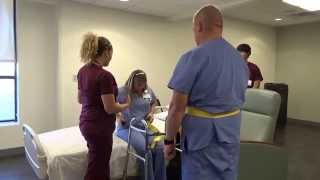 Physical Therapy Transfer Training  How To Transfer From Wheelchair To Bed [upl. by Nappy]