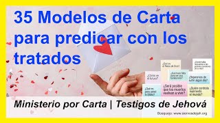 💌 35 Modelos de Cartas JW 💌 para usar los Tratados en el Ministerio ✉️ [upl. by Nalak84]