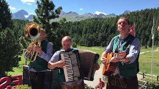 So nice German folk music in St Moritz Switzerland [upl. by Anallese]