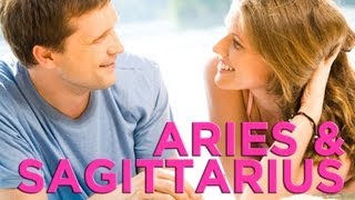 Are Aries amp Sagittarius Compatible  Zodiac Love Guide [upl. by Nylorak]