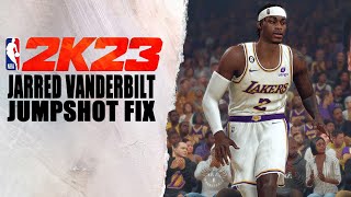 Jarred Vanderbilt Jumpshot Fix NBA2K23 [upl. by Atalya]