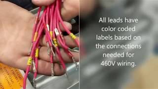 How to Wire an Elektrim 12Lead motor for 460V 60Hz [upl. by Haas230]