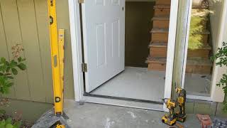 Jeld Wen Front Door Installation  Really crappy products and craftsmanship PART 1 [upl. by Niran228]