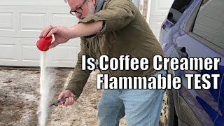 IS Coffee Creamer FLAMMABLE TEST [upl. by Ase261]