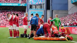 Christian Eriksen Collapses in EURO 2020 Denmark vs Finland [upl. by Nava134]