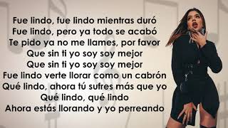 Kenia Os  Fue Lindo LetraLyrics [upl. by Cown]