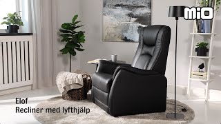 Fåtölj Elof Recliner med lyfthjälp Mio [upl. by Hullda421]