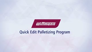 Quick Edit Palletizing Program [upl. by Dnomayd]