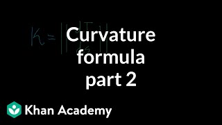 Curvature formula part 2 [upl. by Allmon114]