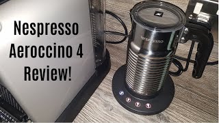 Nespresso Aeroccino 4 Milk Frother Review  Worth upgrading from the Aeroccino 3 [upl. by Eelnyl]