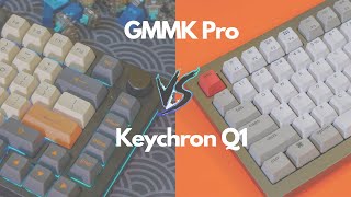 Keychron Q1 Vs GMMK Pro Comparison Stock Sound Test [upl. by Naesed53]