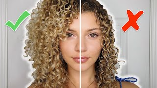 CURLY HAIR STYLING MISTAKES TO AVOID  TIPS FOR VOLUME AND DEFINITION AIRDRY [upl. by Vinn]