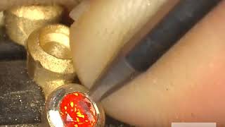 Bezel Setting in HD  Jewelry Making  Metalsmith Academy [upl. by Dolley403]