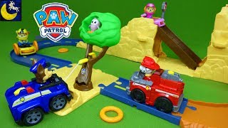 NEW Paw Patrol Toys Chases Off Road Rescue Track Playset Winch Vehicle Little Hootie Owl Marshall [upl. by Eisdnil]