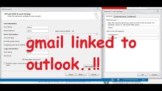 Setup gmail in outlook in 2 minutesFix incoming mail server and test email failure [upl. by Orelu]