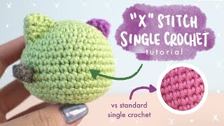 FOR BEGINNERS How to Single Crochet Cross Stitch [upl. by Wilterdink]