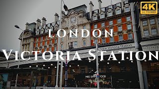 London Victoria Station Walk Through England 4K [upl. by Yolanthe844]