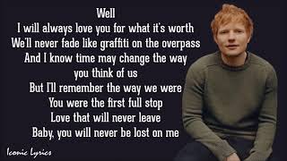 Overpass Graffiti  Ed Sheeran Lyrics [upl. by Atnahsal]