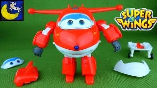 Super Wings Toys Transform N Talk Jett Take Apart Mix N Match Airplane and Bot from Sprout Channel [upl. by Mattson]