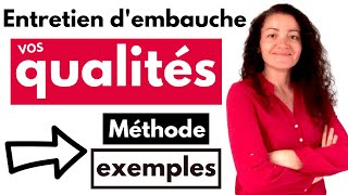 Quelles sont vos qualités réponse  exemples [upl. by Einned]