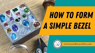 How To Form a Bezel  Jewellery Making Tutorials  Metalsmith Academy [upl. by Aninnaig221]