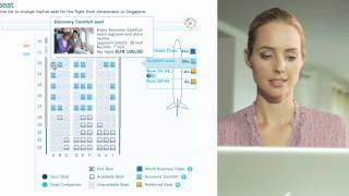 KLM online checkin instruction [upl. by Eillim127]