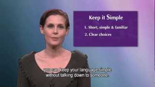 MESSAGE Communication in Dementia Strategies for Care Staff  With Subtitles [upl. by Eelarbed]