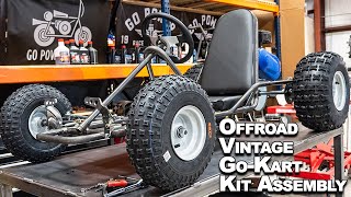 Off Road Vintage Go Kart Kit Build Project [upl. by Nanoc]