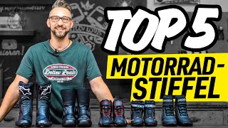 TOP 5 Motorradstiefel 2019 [upl. by Millburn]