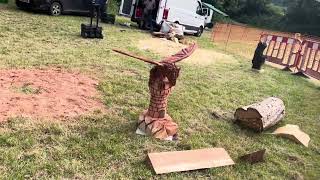 A fabulous range of wooden sculpture at Caerleon festival 2024 [upl. by Rempe]