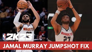 Jamal Murray JUMPSHOT FIX NBA 2K23 [upl. by Yenitsed]