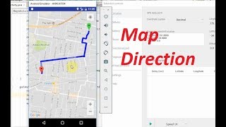 Android tutorial How to get directions between 2 points using Google Map API [upl. by Itsur]