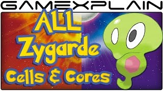 All Zygarde Cell amp Core Locations in Pokémon Sun amp Moon 100 Guide amp Walkthrough [upl. by Amimej]