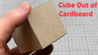 How to Make Cube Out of Cardboard [upl. by Qifar479]