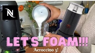 How To Foam Milk With Aeroccino 3 Make Coffee With Foam Tips amp Tricks  Easy Foamed Latte Recipe [upl. by Davida232]