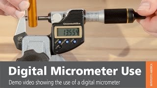 How To Use A Digital Micrometer From Mitutoyo [upl. by Aehsrop]